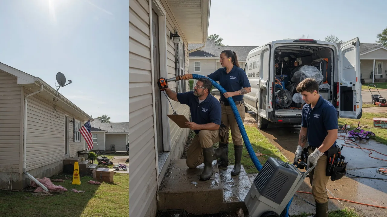 Ceiling Water Damage Restoration in Manchester, IA near me
